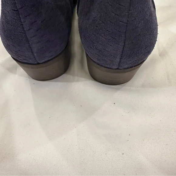 Lucky Brand Womens Baley Navy Suede Booties Shoes 8.5 Medium - Picture 7 of 12